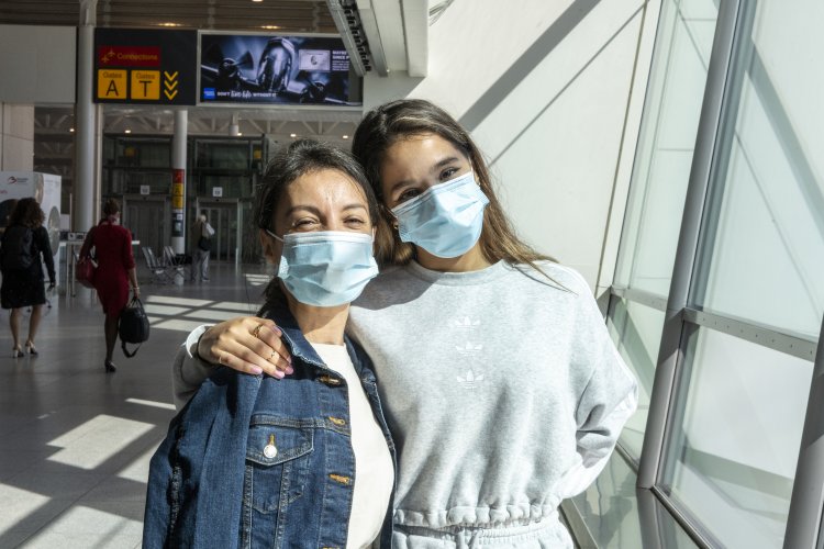 Draag het mondmasker op Brussels airport